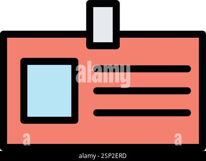 Illustration de conception d'icône de vecteur de carte d'étudiant Illustration de Vecteur