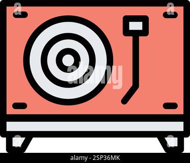 Illustration de conception d'icône de vecteur de plaque tournante Illustration de Vecteur