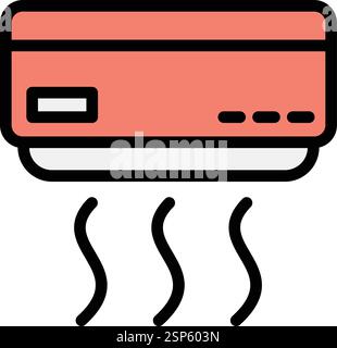 Illustration de la conception de l'icône vectorielle du climatiseur Illustration de Vecteur