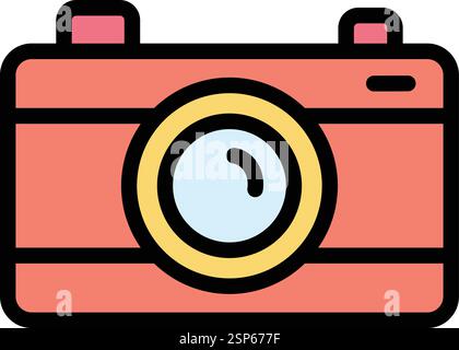 Illustration de la conception de l'icône du vecteur de caméra Illustration de Vecteur