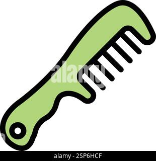Illustration de conception d'icône vectorielle de peigne à cheveux Illustration de Vecteur