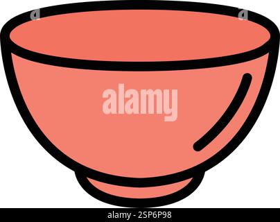 Illustration de conception d'icône de vecteur de bol Illustration de Vecteur