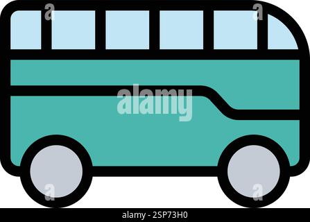 Illustration de conception d'icône de vecteur de bus Illustration de Vecteur