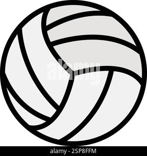 Illustration de conception d'icône de vecteur de volleyball Illustration de Vecteur