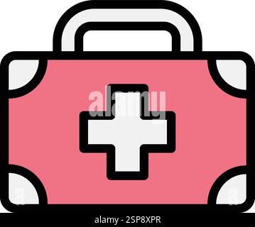 Trousse de premiers soins illustration de conception d'icône vectorielle Illustration de Vecteur