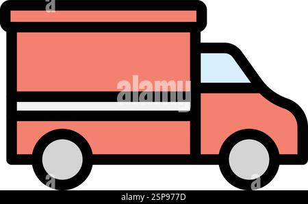 Illustration de conception d'icône de vecteur de camion de livraison Illustration de Vecteur