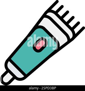 Illustration de conception d'icône de vecteur de tondeuse à cheveux Illustration de Vecteur