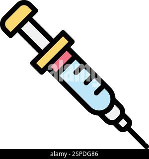 Illustration de conception d'icône de vecteur d'injection Illustration de Vecteur