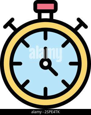 Chronomètre icône vectorielle illustration de conception Illustration de Vecteur