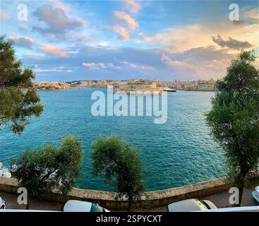Vue sur le Grand Harbour Banque D'Images