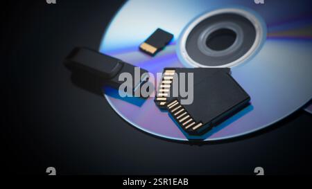 Plusieurs périphériques de stockage, sécurité des données, stockage des données numériques Banque D'Images