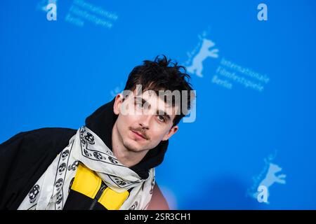 Berlin, Allemagne. 14 février 2025. Timothée Chalamet vu au Photocall for A Complete Unknown lors de la Berlinale (Festival du film de Berlin) au Grand Hyatt Berlin. Photo de Julie Edwards./Alamy Live News Banque D'Images