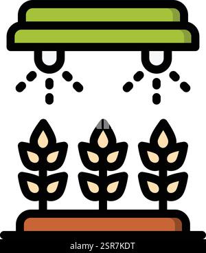 Illustration de conception d'icône de vecteur d'irrigation Illustration de Vecteur