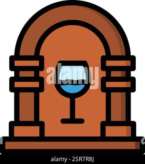 Illustration de conception d'icône de vecteur de juke-box Illustration de Vecteur