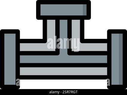 Illustration de conception d'icône de vecteur de variante de tuyau Illustration de Vecteur