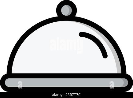 Illustration de conception d'icône de vecteur de plateau alimentaire Illustration de Vecteur