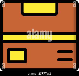 Illustration de la conception de l'icône du vecteur de boîte Illustration de Vecteur