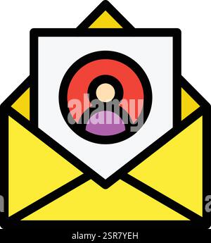 Illustration de conception d'icône de vecteur personnel Illustration de Vecteur