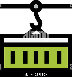 Illustration de conception d'icône vectorielle de conteneur de chargement Illustration de Vecteur