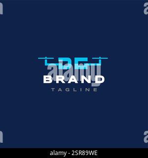 Emblématique lettre initiale DC Drone logo Design. Simples initiales de Drone lettres d et C logo Design. Illustration de Vecteur