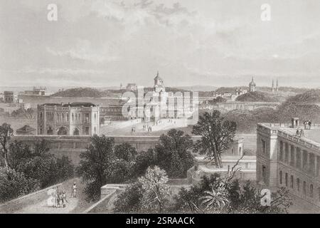 Vieille photo vintage de Lucknow, Uttar Pradesh Inde, Asie Banque D'Images
