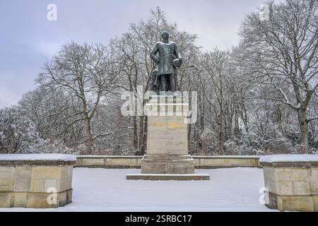Winter, Schnee, Denkmal Albrecht von Roon, Großer Stern, Tiergarten, Mitte, Berlin, Deutschland *** hiver, neige, monument Albrecht von Roon, Großer Stern, Tiergarten, Mitte, Berlin, Allemagne Banque D'Images