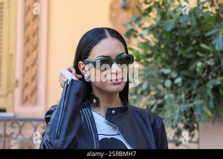 SANREMO, SANREMO, Italie, 13 février 2025, ELODIE invités de Villa Nobel à Sanremo pendant VILLA NOBEL -SANREMO 2025 - Gli OSPITI DEL 13/02 - musique Banque D'Images