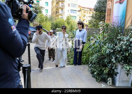 SANREMO, SANREMO, Italie, 13 février 2025, ELODIE invités de Villa Nobel à Sanremo pendant VILLA NOBEL -SANREMO 2025 - Gli OSPITI DEL 13/02 - musique Banque D'Images