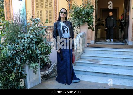 SANREMO, SANREMO, Italie, 13 février 2025, ELODIE invités de Villa Nobel à Sanremo pendant VILLA NOBEL -SANREMO 2025 - Gli OSPITI DEL 13/02 - musique Banque D'Images