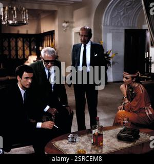 Der Alte, ZDF Krimi-Serie, 1983, Folge : Der Tote im Wagen, Régie : Theodor Grädler, Szene : Matthieu Carriere, Richard Münch, Konrad Georg, Mijou Kovacs Banque D'Images