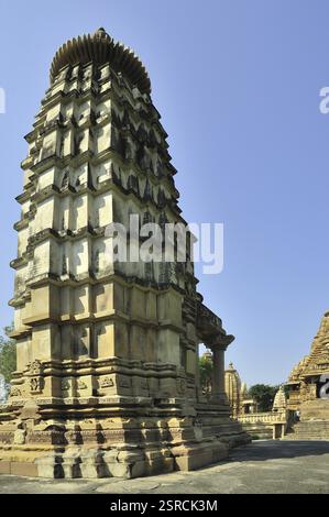 Khajuraho temple lakshmi dans le Madhya Pradesh inde Banque D'Images