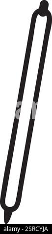 Illustration vectorielle simple et minimaliste d'un stylo numérique, idéale pour représenter des concepts liés à l'art numérique, à l'écriture et aux outils créatifs modernes Illustration de Vecteur