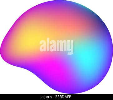 Le mélange lisse de couleurs vives crée un visuel dynamique et accrocheur, parfait pour les projets modernes et créatifs recherchant une esthétique vibrante et énergique Illustration de Vecteur