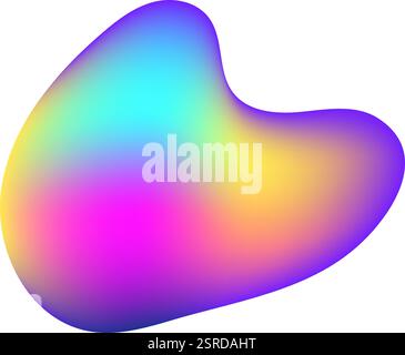 Fond dégradé coloré se mélangeant parfaitement, créant un design visuellement frappant et contemporain, idéal pour divers projets dans les arts graphiques, les présentations numériques et les applications Web Illustration de Vecteur