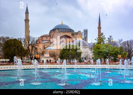 Grande mosquée et musée Sainte-Sophie, Istanbul, Turquie Banque D'Images