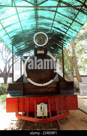 Heritage Steam loco au musée ferroviaire Mysore, Karnataka, Inde, Asie Banque D'Images