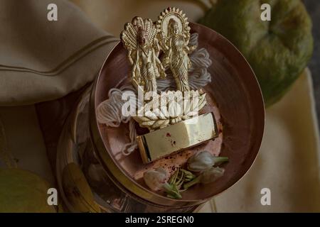 Laxmi Narayan idol rituel, matrugaya, sidhpur, Patan, uttar, Gujarat, Inde, Asie Banque D'Images