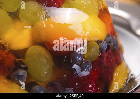 Terrine de gelée de baies d'été, lodz, pologne Banque D'Images