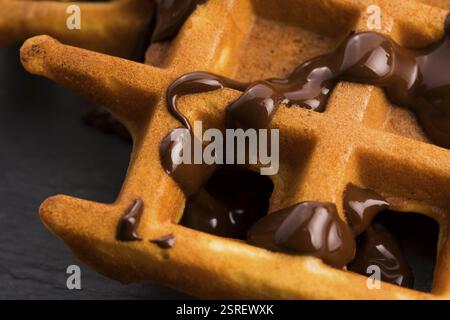 Gaufres au chocolat Banque D'Images