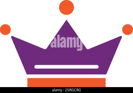 Illustration de conception d'icône de vecteur de couronne Illustration de Vecteur