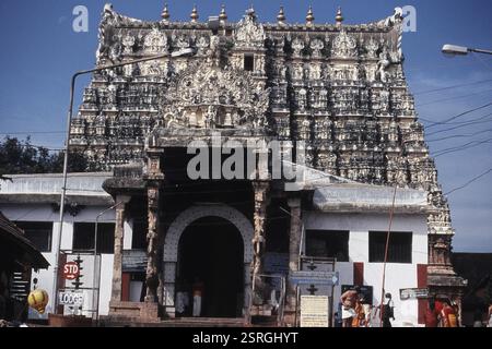 Sri Padmanabhaswamy temple, Thiruvananthapuram, Trivandrum, Kerala, Inde, Asie Banque D'Images