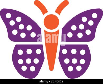 Illustration de conception d'icône de vecteur de papillon Illustration de Vecteur