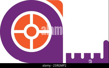 Ruban à mesurer icône vectorielle illustration de conception Illustration de Vecteur