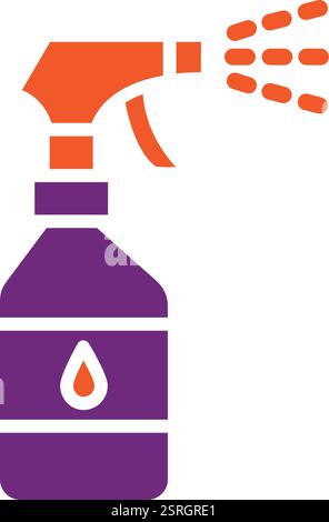 Illustration de conception d'icône de vecteur de bouteille de pulvérisation Illustration de Vecteur