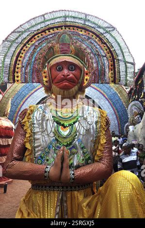 Masque de Chhau, Kolkata, Bengale occidental, Inde, Asie Banque D'Images