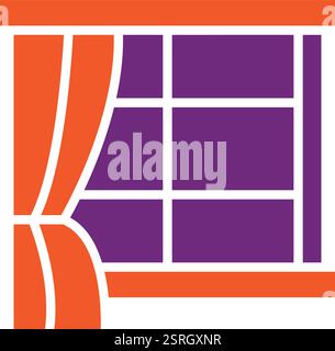 Illustration de conception d'icône de vecteur de fenêtre Illustration de Vecteur