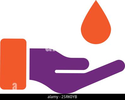 Illustration de conception d'icône de vecteur de crème pour les mains Illustration de Vecteur