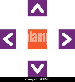 Illustration de conception d'icône de vecteur de boutons Illustration de Vecteur