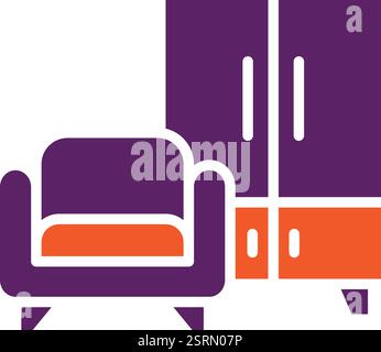 Illustration de conception d'icône de vecteur de meubles de maison Illustration de Vecteur