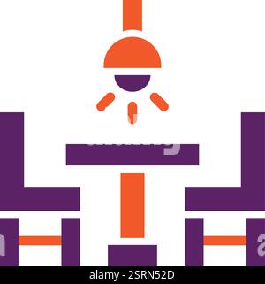 Illustration de conception d'icône de vecteur de table à manger Illustration de Vecteur